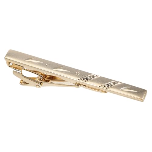 minkissy Goldene Krawattenklammer Herren Metall Tie Clip Business Ansteckklammer für Formelle Anlässe Hochzeit Büro Geschenk für Vater Ehemann Freund von minkissy