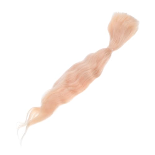 minkissy Goldene Locken Kunsthaar Extensions für Puppen Diy Bastelbedarf Cosplay Zubehör Flexible Styling Optionen für Kreative Projekte von minkissy