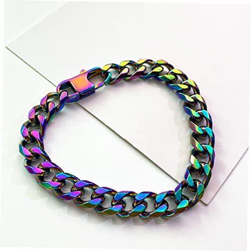 minkissy Gradient Handgelenk Armband Titanstahl Hip Hop Stil Schmuck Langlebig und Perfektes Accessoire für Männer und Jungen von minkissy