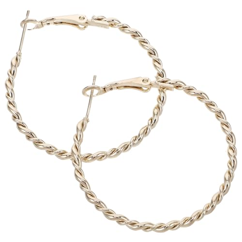 minkissy Große Gedrehte Creolen Ohrringe Gold Chunky Hoop Damen Modischer Schmuck Statement hoop für Frauen und Mädchen Hypoallergen Auffälliges Design minkissy Große Gedrehte Creolen Ohrringe Gold Chunky Hoop Damen Modischer Schmuck Statement hoop für Frauen und Mädchen Hypoallergen Auffälliges Design von minkissy