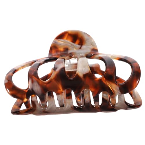 minkissy Große Haarklammer Leopardenmuster Acetat Haarkralle für Dickes und Dünnes Haar Damen Eleganter Haarclip für Alltag Hochzeit Party und Geburtstag Leichter und Praktischer von minkissy