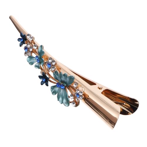 minkissy Große Haarspange mit Retro Blumen Design Robuster Entenschnabel Clip aus Legierung für Dickes Haar Damen Haarschmuck für Alltag Party und minkissy Große Haarspange mit Retro Blumen Design Robuster Entenschnabel Clip aus Legierung für Dickes Haar Damen Haarschmuck für Alltag Party und von minkissy