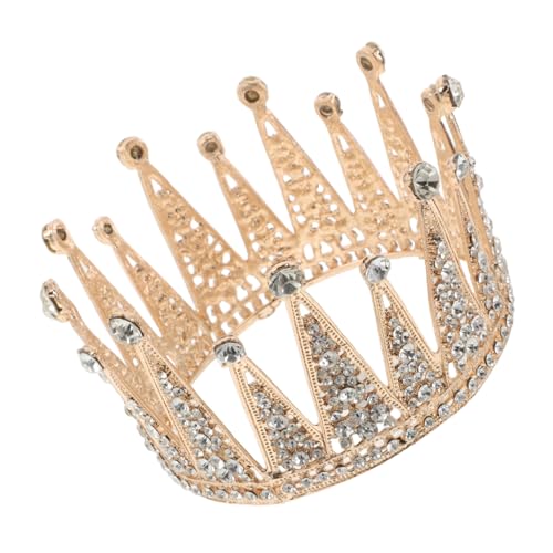 minkissy Große Kristallkrone mit Strasssteinen Leichte Braut Tiara für Hochzeit Geburtstag Abschlussball Stilvolle Prinzessinnen Kopfbedeckung für Damen Vielseitiger Haarschmuck von minkissy