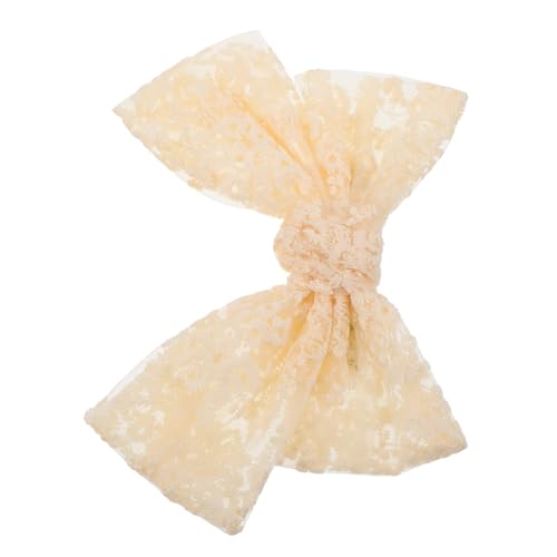 minkissy Große Spitze Haarschleifenclips Mit Schleife Stickerei Und Quaste Accessoire Für Mädchen Und Frauen Süß Und Einfarbig von minkissy