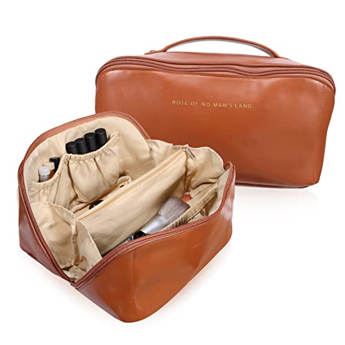 minkissy Reise-Make-up-Tasche Organizer Große Kapazität Kulturbeutel Pu-Kosmetiktasche Für Frauen Und Männer von minkissy