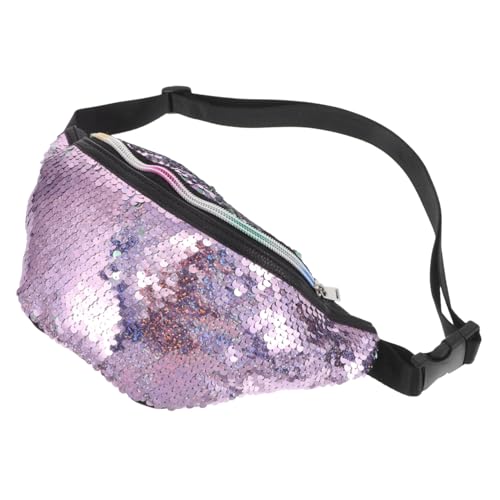 minkissy Umhänge-gürteltasche Mit Pailletten Meerjungfrauen-Stil Tasche Für Damen Glitzernde Umhängetasche Als Bauchtasche Für Partys Und Festivals von minkissy