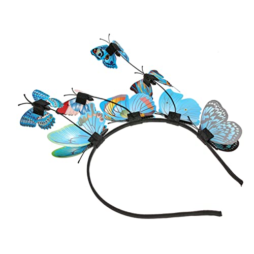 Haarpflegezubehör Butterfly Fascinator Stirnband Schmetterlings-stirnband Verrücktes Stirnband Monarch-stirnband Festival Geburtstagskopfbedeckungen Haarschmuck Cosplay Braut von minkissy