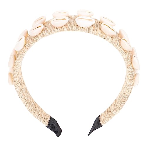 minkissy Stirnband Mit Muschel-ornament Haarband Im Vintage-stil Dekoratives Stirnband Für Damen von minkissy