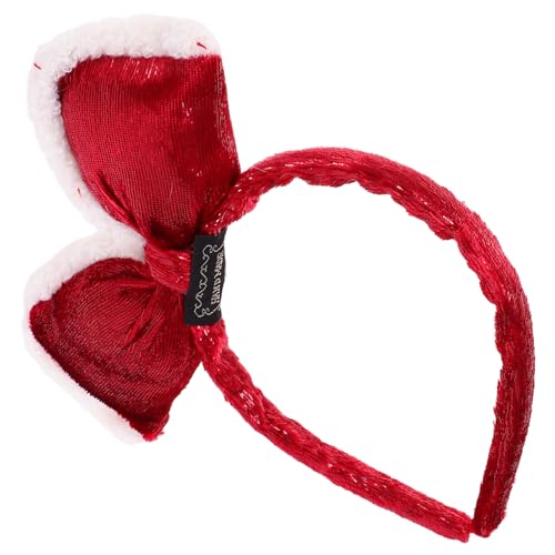 minkissy Haarband Weihnachten Accessoires für Frauen Weihnachten Kopfbedeckung für Frauen Weihnachten Kopfbedeckung Urlaub Kopfbedeckung Weihnachten Haarschmuck Stirnband Flanell Miss Bow Tie von minkissy