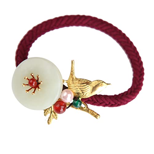 minkissy Personalisierter Haarring Frauen Haarkreis Haarfixierer Haaraccessoire Elastisch Blütenzweig Ornament Frühling Alltag Zubehör von minkissy