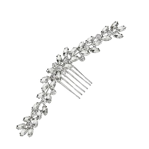 minkissy Haarkamm Für Damen Mit Strass Kopfschmuck Handgemachtes Kopfbedeckungsdekor Hochzeitshaarkamm Brauthaarkamm Exquisites Design von minkissy