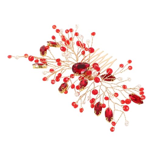 minkissy Haarkamm mit Strasssteinen Eleganter Haarschmuck für Hochzeiten Handgefertigte Haarverzierung Kronenform Perfektes Haaraccessoire für Damen Romantisches Design von minkissy