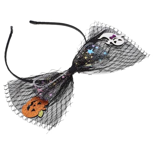 minkissy Halloween Haarnadel Kopfschmuck Maske Lustiges Stirnband Kürbis Geist Haarschmuck Stirnband Stirnbänder Für Halloween-kostüm-kopfschmuck Damen Metall Einzigartig Seitenclip von minkissy