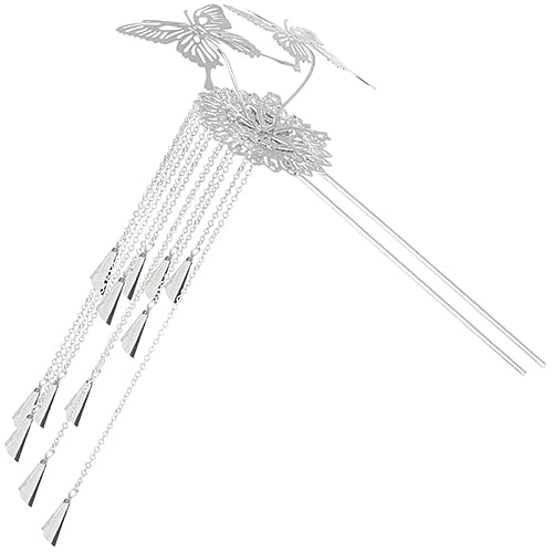 minkissy Haarstab Für Frauen Vintage Schmetterling Quaste Haarnadel Haarknoten Zubehör Sticks Für von minkissy