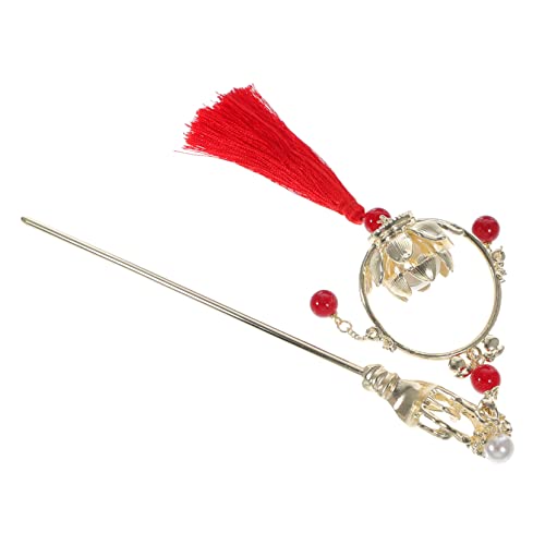 minkissy Haarnadel Led-haarlichtclip Haarstäbchen Mit Quasten Hochsteckfrisuren Traditionelle Haarstäbchen Retro-haarstab Haarstäbchen Für Frauen Lesezeichen Fräulein Legierung Hanfu von minkissy