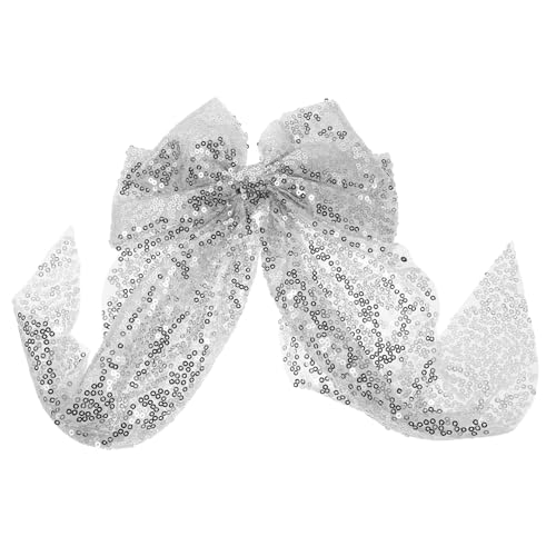 minkissy Paillettenschleife Glitzerschleife Haarspange Schleife Haarspange Mit Pailletten Für Frauen Glitzer Haarschleifen Haarschleifen-clips Cheerleader-schleifen von minkissy