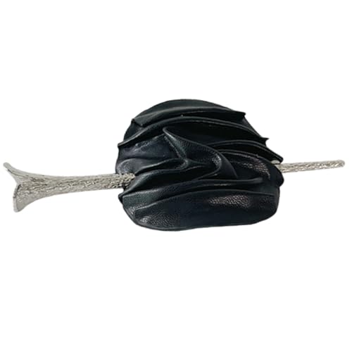 minkissy Haarnadel Aus Leder Für Hochsteckfrisuren Vintage Ponytail Hair Pin Für Damen Für Alltag Hochzeiten Und Besondere Anlässe von minkissy