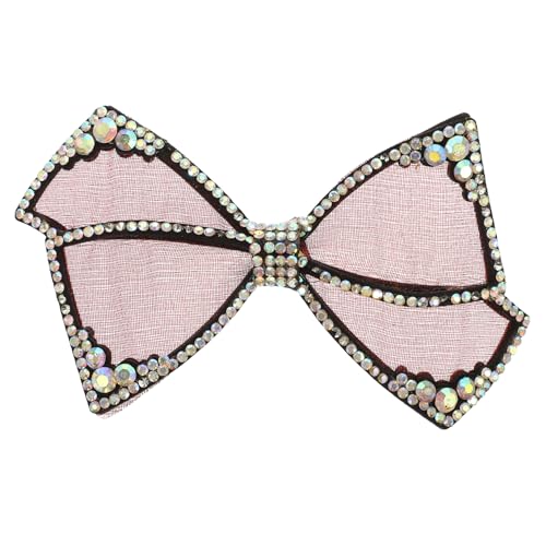 minkissy Haarnadelschleife Kleinkind Barrettes Netze Bogen Bögen Kristalldekorationen Schuhclips für Pumps Kristall-Haarspangen- Schuhclips Strass Legierung rot von minkissy