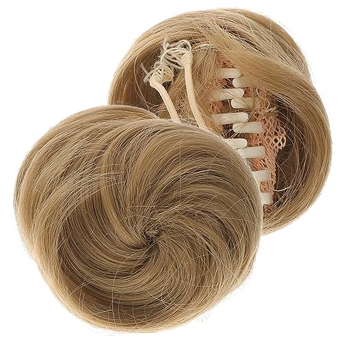 minkissy 2stücke Haarknoten-extensions Für Pferdeschwanz Gerade Dutt Haarteil Chignons Haar Dutt Haarteile Für Frauen Falsche von minkissy