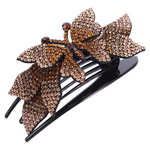 minkissy Haarspange Mit Strasssteinen Für Damen Haarnadel Schleifenclip Haarschmuck Für Damen Modische Haarnadel Geeignet Für Partys Und Besondere Anlässe von minkissy