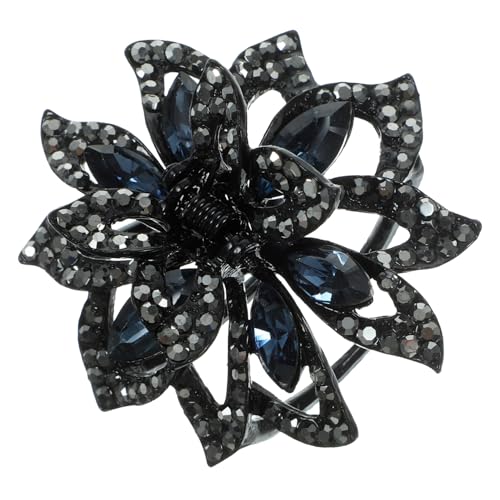 minkissy Rhinestone Haarspange Für Damen Stilvolle Blütenhaarklammer Aus Robustem Material Für Lange Und Dicke Haare Accessoire Für von minkissy