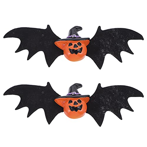 2St Halloween-Haarspangen Kopfschmuck für Mädchen Kürbis-Teufel-Haarnadel Haarklammer Tiara Kürbis-Haarnadel Party-Kopfschmuck Skelett Haarschmuck heißes Mädchen Kopfbedeckung von minkissy