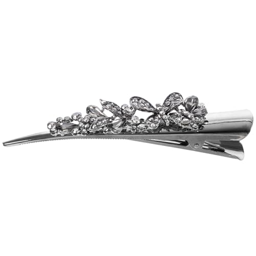 minkissy Haarspangen Krokodilklemmen Für Haare Haarbürste Clip-pferdeschwanz Große Haarspange Für Damen Große Haarnadel Frauen Haarnadeln Haare Verhauen Haar Strasssteine Grey von minkissy