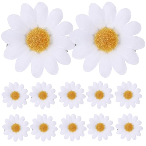 minkissy Haarspangen für Damen, Schleife, Haarspangen, Gänseblümchen, Mini-Blumenclips für Haar, Sonnenblume, Blumen, Schmetterling, Brautjungfer, klein, weiß, 12 Stück minkissy Haarspangen für Damen, Schleife, Haarspangen, Gänseblümchen, Mini-Blumenclips für Haar, Sonnenblume, Blumen, Schmetterling, Brautjungfer, klein, weiß, 12 Stück von minkissy