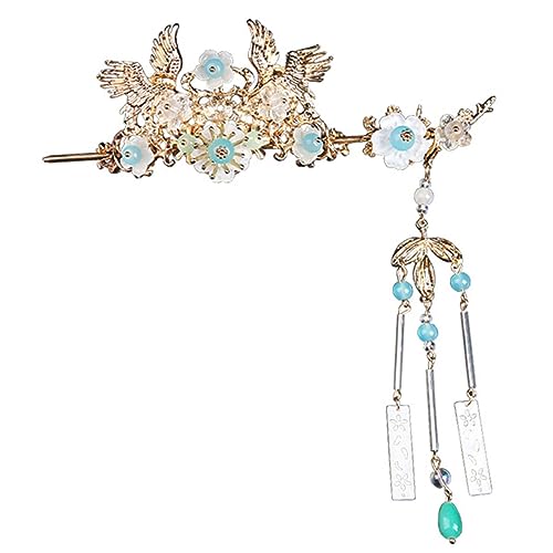 minkissy Haarstab Mit Quaste Haarknotenhalter Lange Haarnadel Aus Metall Retro-haarstab Für Frauen Chinesischer Haarstab Für Pferdeschwanz Haarschmuck Für Besondere Anlässe von minkissy