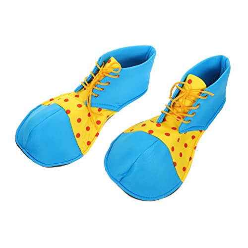 minkissy Halloween Clown Schuhe Große Blaue Cosplay Schuhe für Erwachsene Bequeme Langlebige Kostüm Requisiten für Party Bühnenauftritte von minkissy