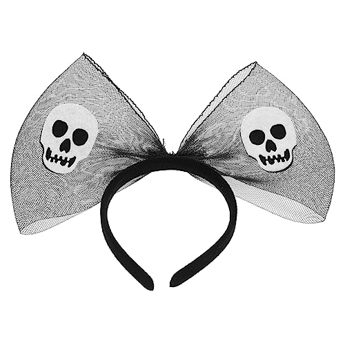 minkissy Haarschmuck Für Halloween-kostüme Halloween-kopfbedeckung Für Erwachsene Haarreifen Mit Netzschleife Halloween-party-stirnband Halloween-stirnbänder Krawatte Stoff Ausgabekarte von minkissy