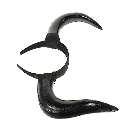 minkissy Halloween Hörner Stirnband Teufelshorn Haarreif Ox Hörner Cosplay Zubehör Universalgröße für Party Karneval Mädchen Kostüm minkissy Halloween Hörner Stirnband Teufelshorn Haarreif Ox Hörner Cosplay Zubehör Universalgröße für Party Karneval Mädchen Kostüm von minkissy