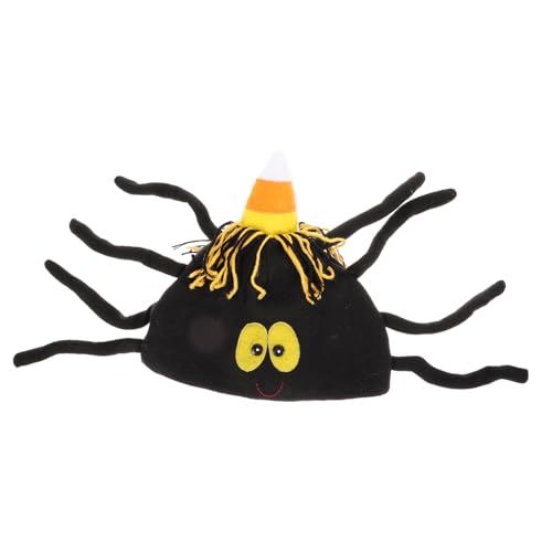 minkissy Halloween Kostüm Hut mit Spinnennetz Design Weicher Textilstoff Dekorativer Performance Hut für Erwachsene für Party Bühne und Fotoshootings von minkissy
