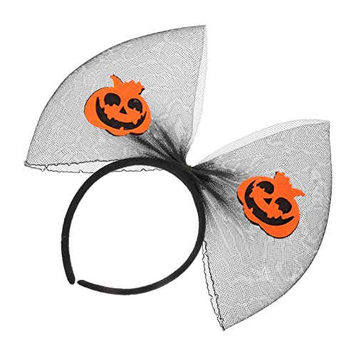 minkissy Halloween Mesh Stirnband Bogen Kopfschmuck Frauen Haar Decor Party Leistung Decor Mode Zubehör von minkissy