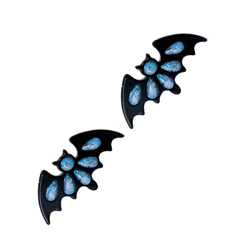 minkissy Halloween Ohrstecker Fledermaus Ohrschmuck Glänzend Modisch Damen Ohrringe für Kostüm Party und Alltag von minkissy