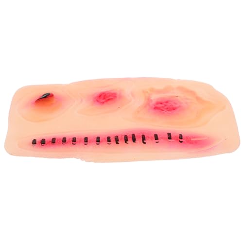 minkissy Halloween Simulation Narbe Aufkleber Make-up Decor Good Guys Patch Halloween Kleinkind Zombie Kostüm Gefälschtes Blut Bein Make-up Stiker Dreidimensionale Weichgummi 3d Zubehör von minkissy