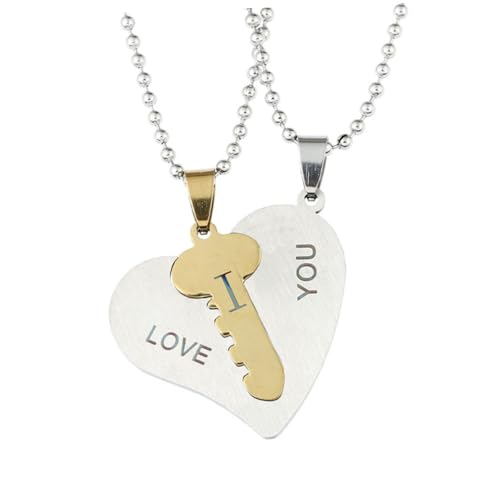 minkissy Halskette Kreative Partner Schmuck Anhänger Stilvolles Modeschmuck für Männer und Frauen Elegant und Langlebig Passend für Besondere Anlässe Wie Geburtstage und Partys von minkissy