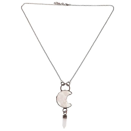 minkissy Halskette Mit Mondanhänger Für Damen Stilvolle Halskette Mit Mondanhänger Für Täglichen Gebrauch Und Besondere Anlässe von minkissy