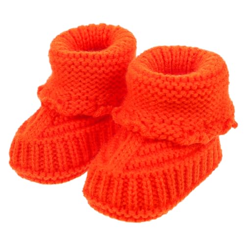 minkissy Handgefertigte aus weicher Wolle gestrickte Neugeborenen Schuhe Einheitsgröße Monate Atmungsaktiv Komfortabel und langlebig als warmes von minkissy