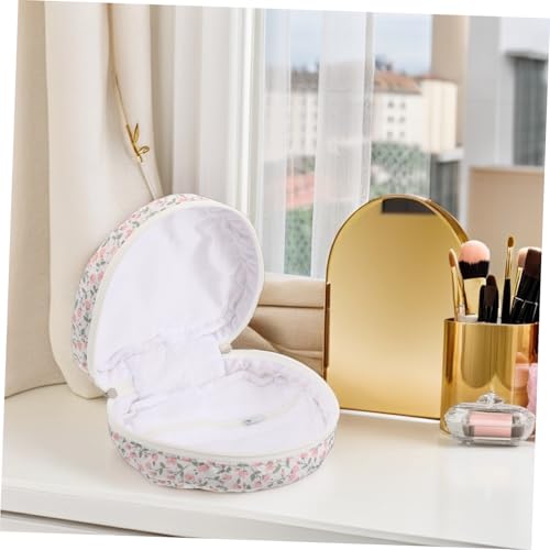 minkissy Kosmetiktasche Blumenmuster Große Make-up-Tasche Für Damen Reißverschlusstasche Mit Griff Für Reisen Und Täglichen Gebrauch Organizer Für Kosmetika Und Schönheitsutensilien von minkissy