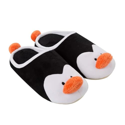 minkissy Hausschuhe Pinguin Motiv Warm Gefüttert Weiche Innenpantoffeln Rutschfest Kuschelig Für Herbst Winter Weihnachten Jungen Mädchen Zufällige Farbe Zufällige Farbe von minkissy
