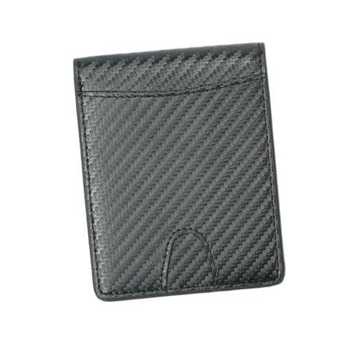 minkissy Herren Geldbörse aus Carbonfaser mit RFID Schutz Schlankes Portemonnaie für Karten und Münzen Langlebig Modisch für Alltag Reisen Shopping und Geschenkideen von minkissy
