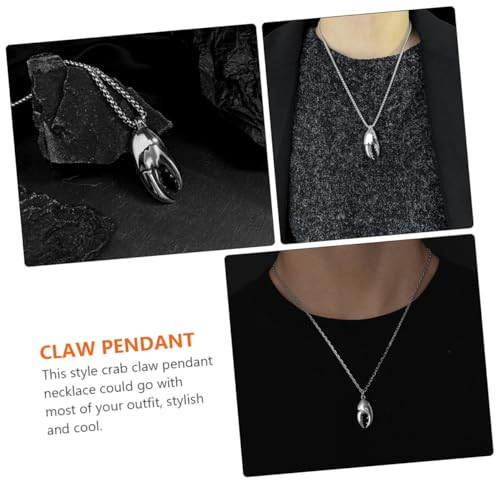 minkissy Herren Halskette Anhänger Krebszange Retro Stil Hip Hop Mode Schmuck Pendant Kette für Festival Party minkissy Herren Halskette Anhänger Krebszange Retro Stil Hip Hop Mode Schmuck Pendant Kette für Festival Party von minkissy
