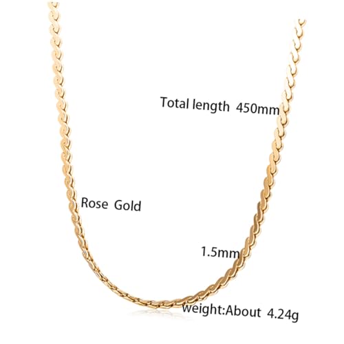 minkissy Herren Kette Goldene Schmuck Halskette aus Legierung Robuste Grobe Gliederkette Klassisch Eleganter Stil Modisches Accessoire für Männer von minkissy