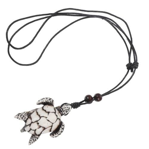 minkissy Schildkröte Anhänger Halskette Mit Gewebtem Seil Harz Und Dekorative Herrenhalskette Modisches Accessoire Für Verschiedene Anlässe von minkissy