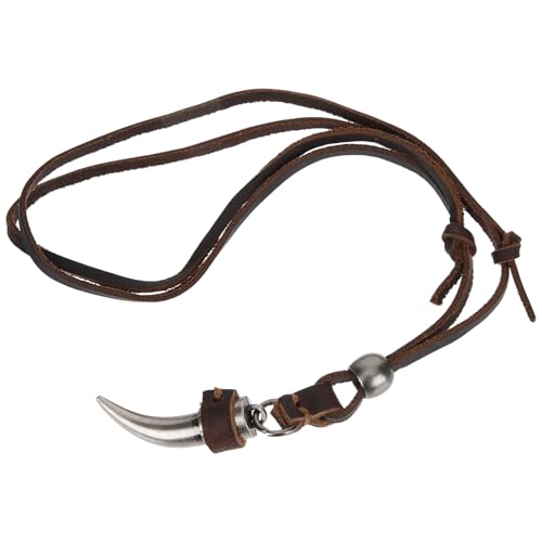 minkissy Herren mit Verstellbarem Wolfzahn Anhänger Punk Schmuck für Männer für Besondere Anlässe und Alltag Passt zu Jedem Stil minkissy Herren mit Verstellbarem Wolfzahn Anhänger Punk Schmuck für Männer für Besondere Anlässe und Alltag Passt zu Jedem Stil von minkissy