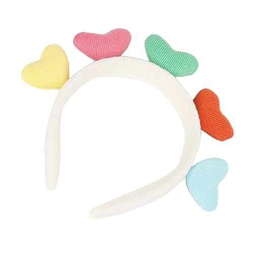 minkissy Haarband mit Herzen für Damen Weiches Plüsch-stirnband Party-kostüm-zubehör Unbequem für Partys von minkissy
