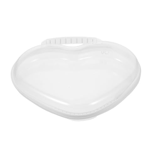 minkissy Herzförmige Transparente Reise-Make-up-Tasche mit Reißverschluss Harte Hülle Platzsparend Sicher Verschließbar Vielseitig für Kosmetik Toilettenartikel Organizer für Frauen von minkissy