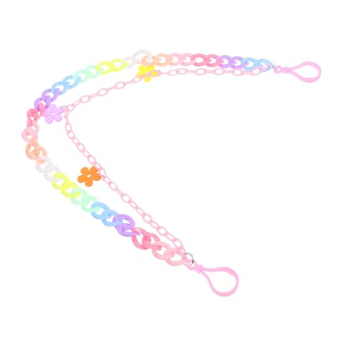 minkissy Hip Hop Hosenkette Abnehmbare Bunte Regenbogen Glieder Punk Style für Damen Herren Jeans Rock Gürtelkette Vielseitig Tragbar Modisches Accessoire von minkissy