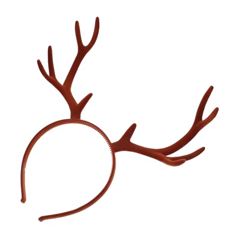minkissy Hirschgeweih Haarreif Rentier Stirnband Für Weihnachts Party Geschenke Und Innendekoration Passt Frisur Und Kopfgröße von minkissy